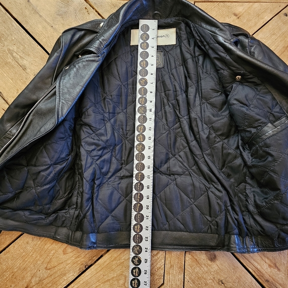 Wheels of Man Jackets & Coats Wheels Of Man Biker Jacket Black